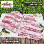 Beef rib PLATE RIB-OFF boneless US USDA NEBRASKA steak cuts 1" 2.5cm (price/kg 5-6pcs)